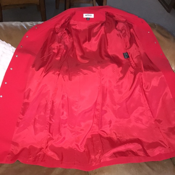 Kasper Petite Shirt Dress, Red, Sz 4P, EUC! - Picture 6 of 14